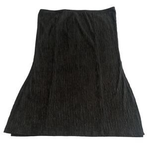 Rebdolls Black Ribbed Strapless Top 3X
